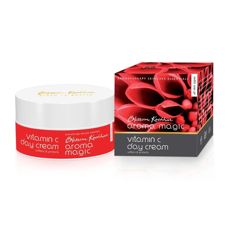 Aroma Magic Vitamin C Day Cream with SPF 15 | Anti Aging Daily Face Moisturizer for All Skin Types | Hydrates, Softens & Protects Skin | Lightweight, Non-Greasy | 7.05 Oz (200g) - Image 3